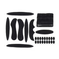 Red/Black 27pcs/set Helmet Padding Kits Sealed Sponge Replacement