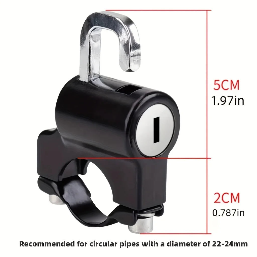 Motorcycles Helmet Lock Anti-theft Helmet Lock Handlebar Mount