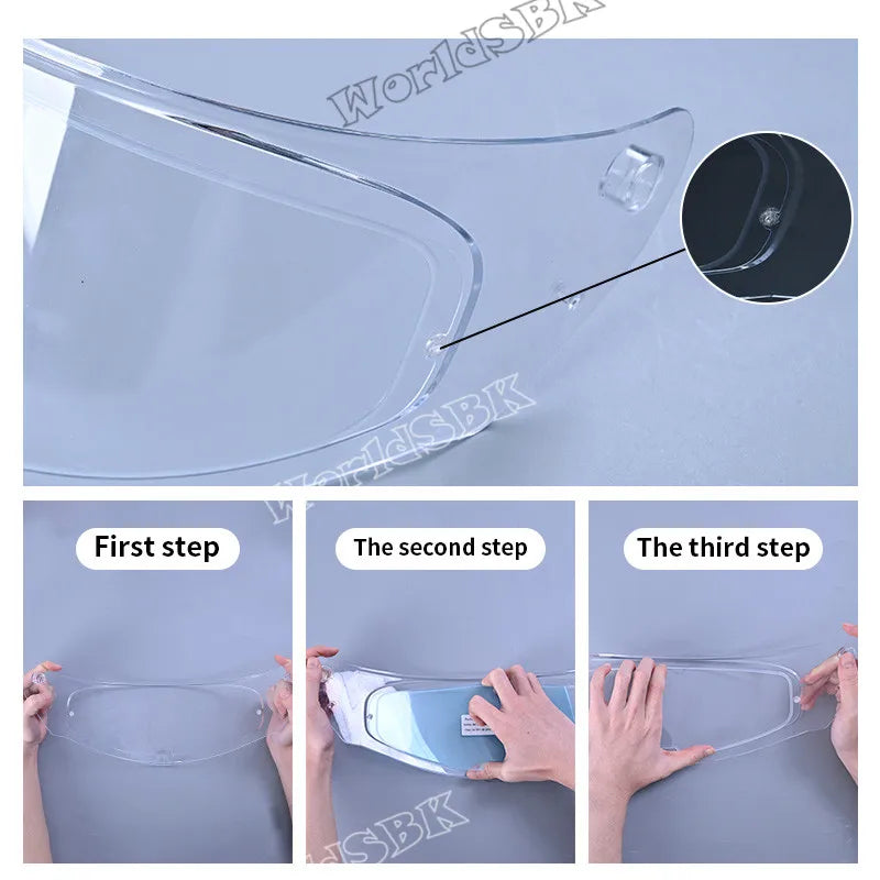Motorcycle Helmet Visor Film Anti Fog for LS2 FF353 FF320 FF800 FF397
