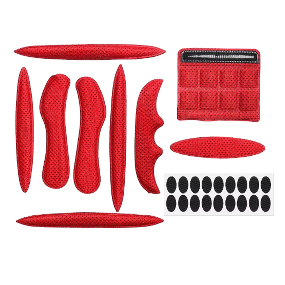 Red/Black 27pcs/set Helmet Padding Kits Sealed Sponge Replacement