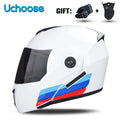 DOT Certification Uchoose Motorcycle Helmet Double Lens Cross Section