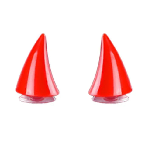 Motorcycle Helmet Devil Horn Silicone Suction Cup Helmet Decoration