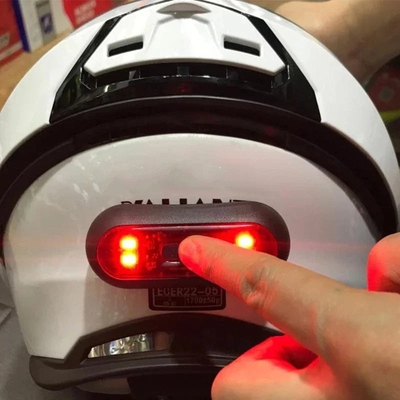 Rechargeable 4 Lamp Helmet Taillight Motorcycle Bicycle Helmet