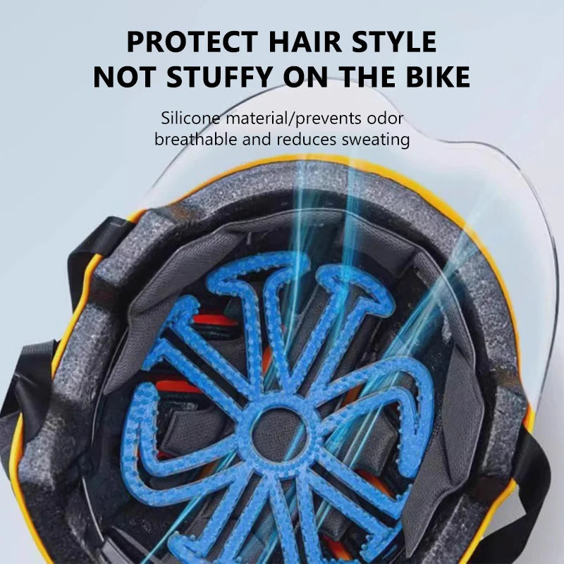 SEAMETAL Motorcycle Helmet Interior Pad Flexible Helmet Inner Silicone