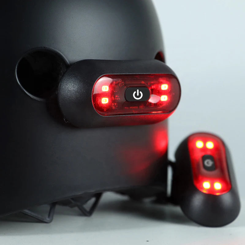 Moto Helmet Light Luces Para Casco Bike Taillight Motorcycle Bicycle