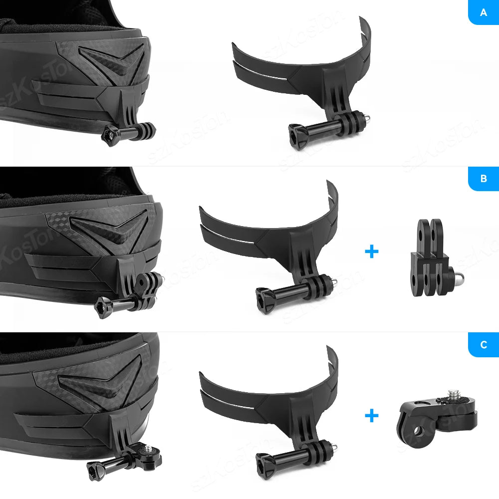 Motorcycle Helmet Chin Mount For DJI OSMO Action 6/5/4/3 GoPro 13 12