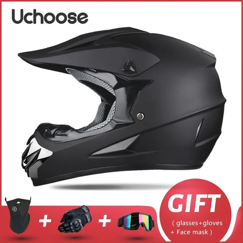 DOT Certified Full Face Motorcycle Helmet - Professional Off-Road Racing