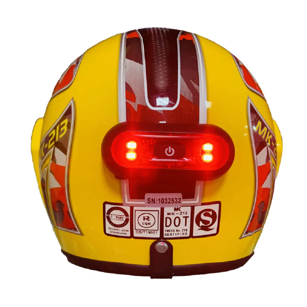 Moto Helmet Light Luces Para Casco Bike Taillight Motorcycle Bicycle