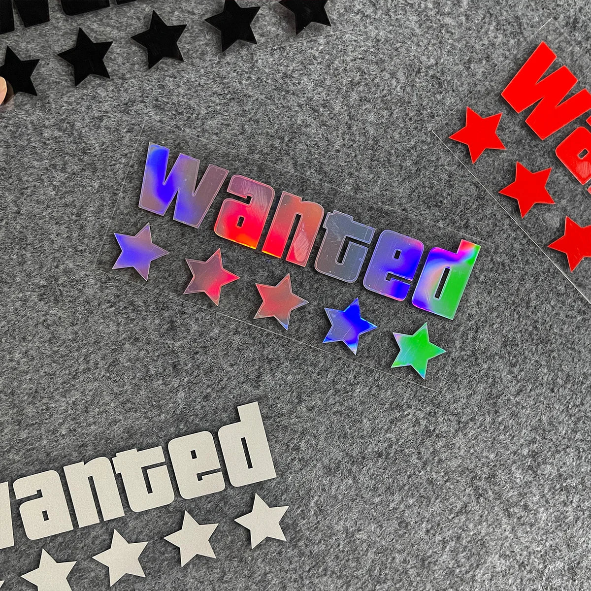 WANTED Motorcycle Sticker Vinyl Waterproof Decal Adaptable Motorcycle