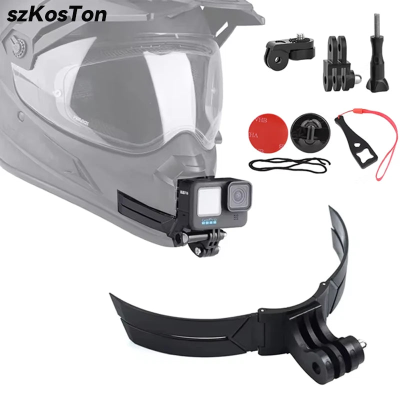 Motorcycle Helmet Chin Mount For DJI OSMO Action 6/5/4/3 GoPro 13 12