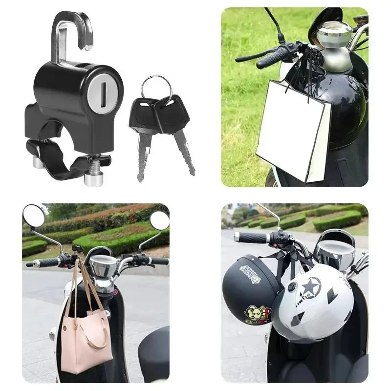 Motorcycles Helmet Lock Anti-theft Helmet Lock Handlebar Mount