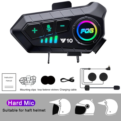Bluetooth 5.3 Helmet Headset Wireless Hands-free Call Phone Kit
