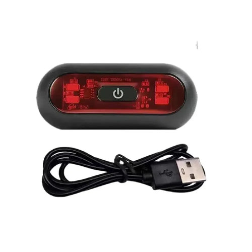 Rechargeable 4 Lamp Helmet Taillight Motorcycle Bicycle Helmet