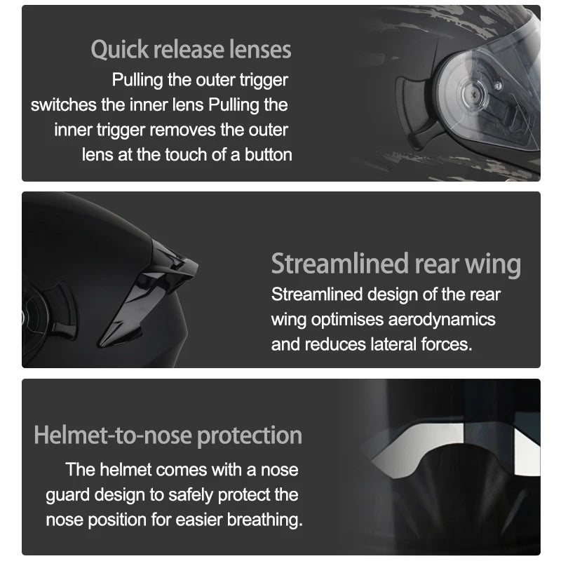 High Quality DOT Motorcycle Helmet Four Seasons Motocross Racing
