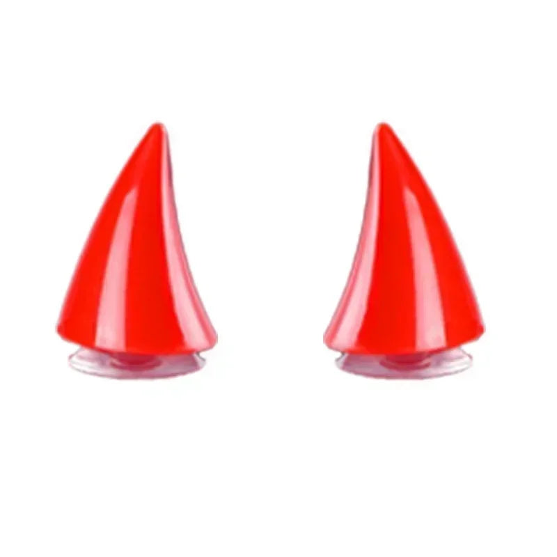 Motorcycle Helmet Devil Horn Silicone Suction Cup Helmet Decoration