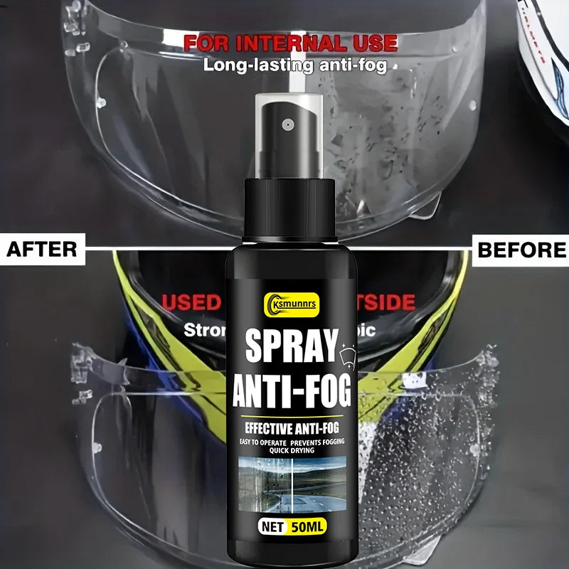 Motorcycle Helmet Anti-Fog Spray, Effectively Prevents Fogging,