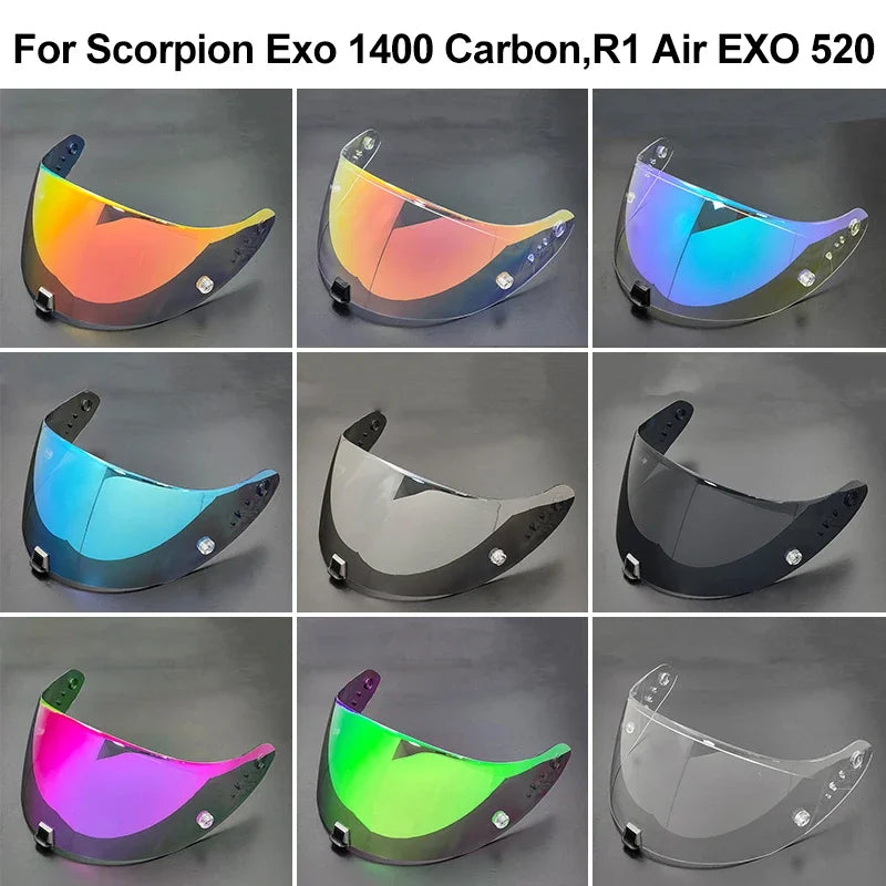 Motorcycle Helmet Visor Lens For KDF-16-1 Scorpion Exo 1400 Carbon, R1