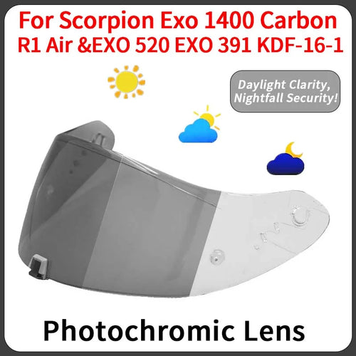 Motorcycle Helmet Visor Lens For KDF-16-1 Scorpion Exo 1400 Carbon, R1