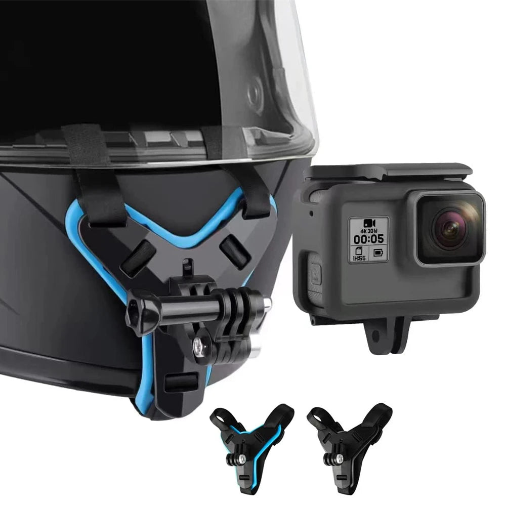 Motorcycle Helmet Strap Mount Phone Stand Holder For GoPro Hero 12 11