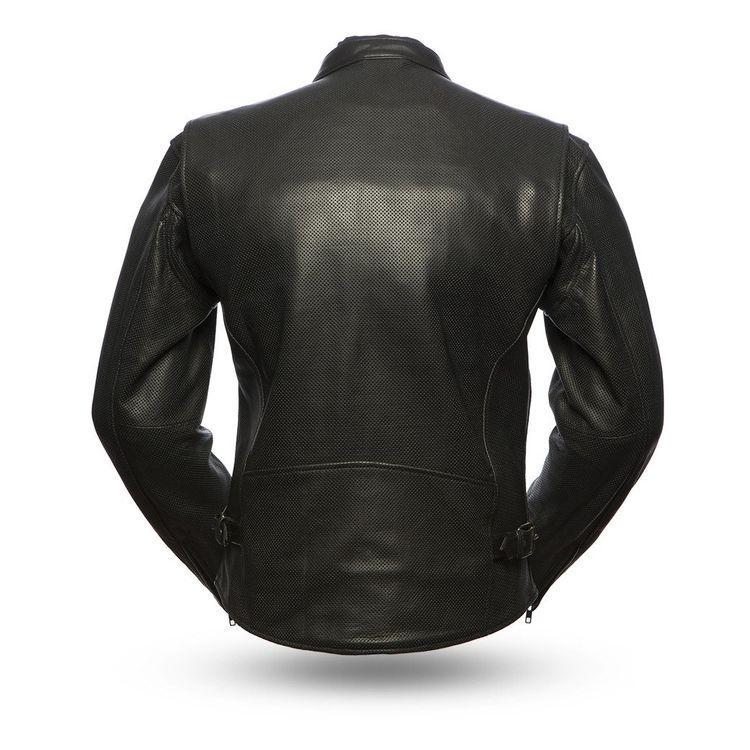 Turbine -  Men's Perforated Leather Motorcycle Jacket
